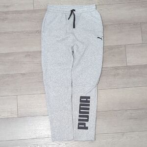Puma Heather Gray Joggers with Black Accents